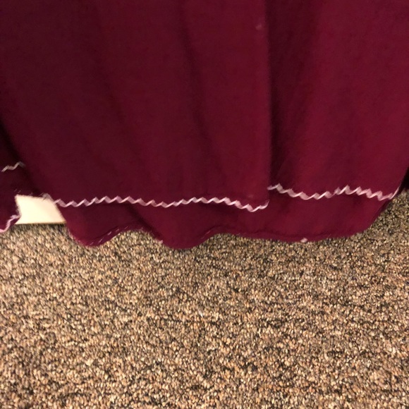 Embroidered Maroon Top - Picture 3 of 4